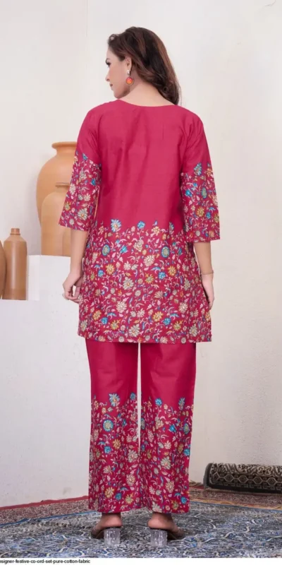 DIVA 137 Pink Pure Cotton Kantha work Elegant Kurti with Designer Work. Price 1749 - Delivery 4-6 Working Days. Shop now. | Bollywood Kurti, Creative Kurtis, Designer Kurti, Kurti, Party Wear Kurti, Selfie Kurti
