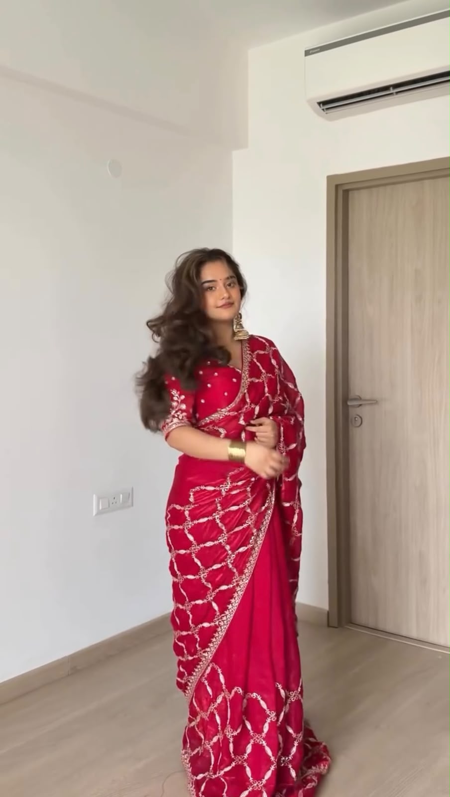 KD 634 Red Color Fendy Silk Saree With Sequins Work. Wedding, Party, Festive, Events Get it for ₹2399. Delivery 4-6 Working Days. Online Best Shop now. | Bollywood Sarees, Creative Sarees, Designer Sarees, Embroidered Sarees, Ethnic Saree, Modern Digital sarees, Party Wear Sarees, Sarees