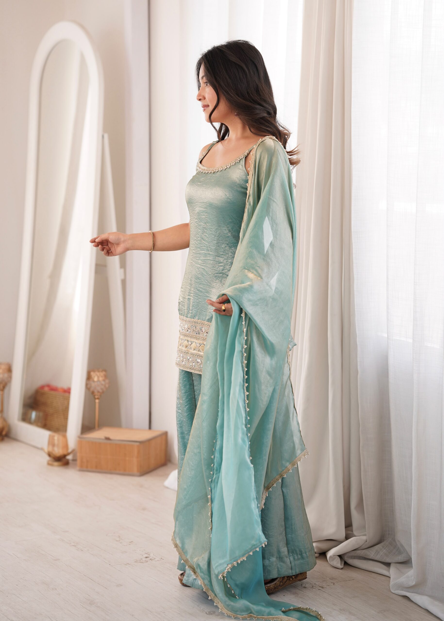 ZSR 3177 Sea Green in Doremon Crush Embroidery Work & Mirror Work Salwar Suit . Best Price ₹2099. Delivery 4-6 Working Days. Shop now. | Jump Suits, Straight Suits, Casual Suits, Creative suits, Designer Suits, Palazzo Suits, Party Wear Suits, Patiala Suits, Salwar suit