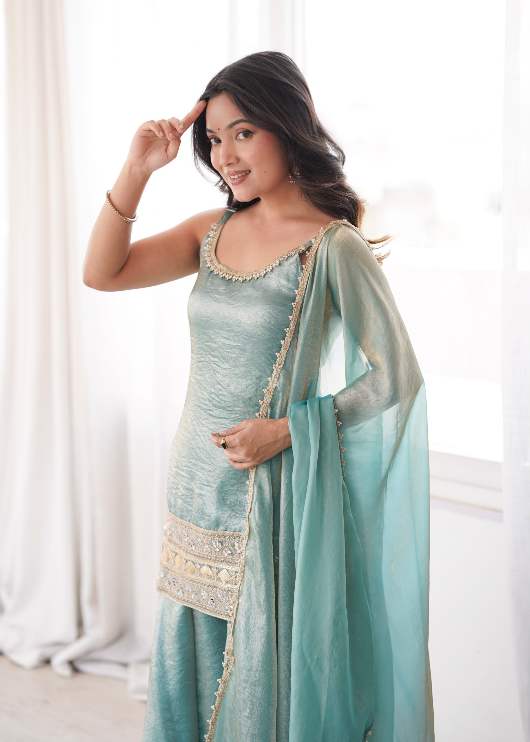 ZSR 3177 Sea Green in Doremon Crush Embroidery Work & Mirror Work Salwar Suit . Best Price ₹2099. Delivery 4-6 Working Days. Shop now. | Jump Suits, Straight Suits, Casual Suits, Creative suits, Designer Suits, Palazzo Suits, Party Wear Suits, Patiala Suits, Salwar suit
