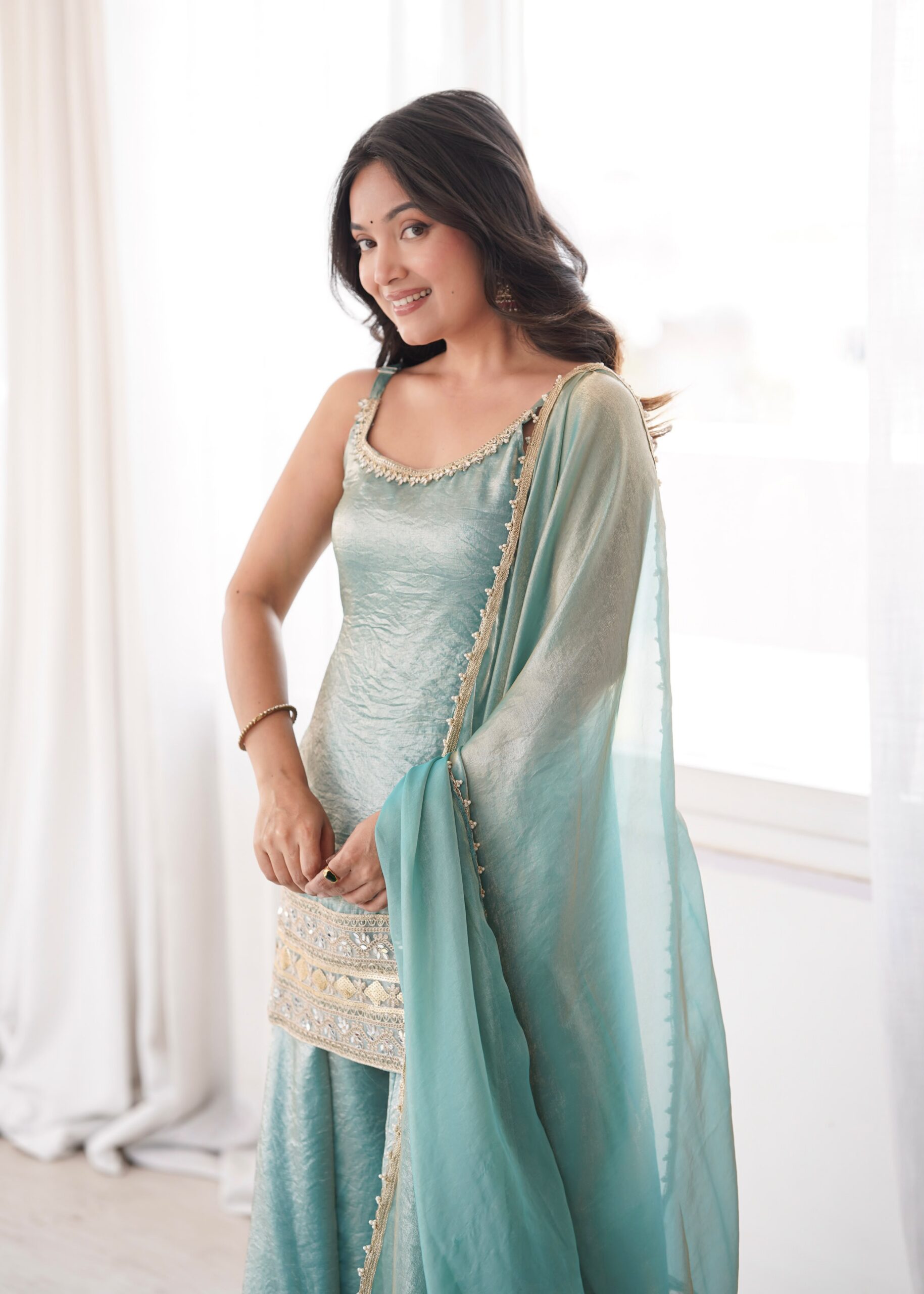 ZSR 3177 Sea Green in Doremon Crush Embroidery Work & Mirror Work Salwar Suit . Best Price ₹2099. Delivery 4-6 Working Days. Shop now. | Jump Suits, Straight Suits, Casual Suits, Creative suits, Designer Suits, Palazzo Suits, Party Wear Suits, Patiala Suits, Salwar suit