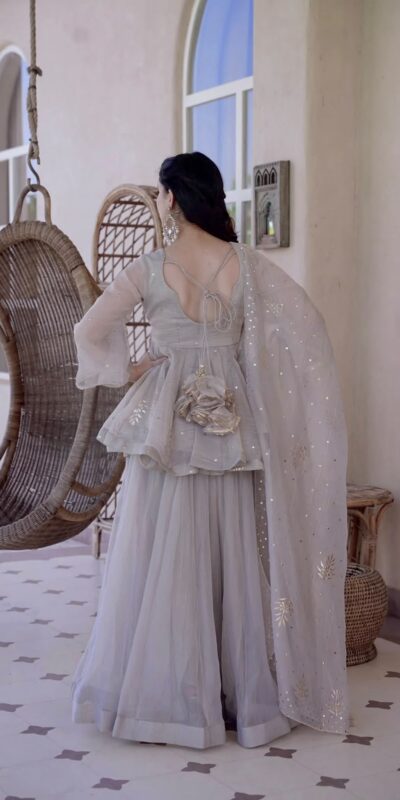 RTC 6046 Grey Grey Tabby Silk Salwar Suit. Perfect for Wedding, Party, Mehendi, Eid, Raksha Bandhan – Exclusive Offer ₹2399. Delivery 4-6 Working Days. | Jump Suits, Straight Suits, Casual Suits, Creative suits, Designer Suits, Palazzo Suits, Party Wear Suits, Patiala Suits, Salwar suit