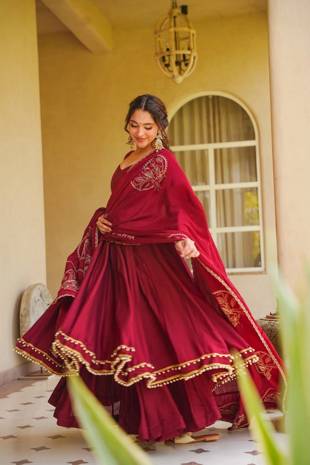 MD 3102 Maroon Colour Roman Silk Salwar Suit with Embroidery Work. Best Price ₹2549. Delivery 4-6 Working Days. Shop now. | Anarkali Suits, Bollywood Anarkali, Creative-Anarkali, Designer Anarkali, Embroidered Anarkali, Party Wear Anarkali
