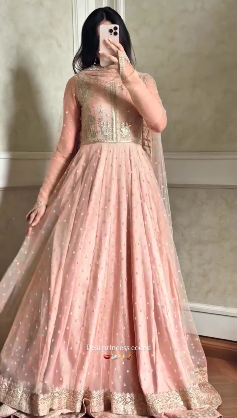 RTC 5991 Peach | Peach Faux Georgette Gown with Sequins Work. Festive Deal ₹2599. Delivery 4-6 Working Days. Online Shop now. | Bollywood Gowns, Creative Gowns, Designer Gowns, Embroidered Gowns, Gowns, Party Wear Gowns