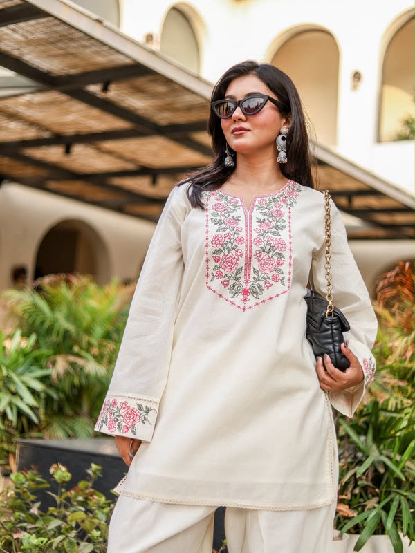 NSR 898 Off White Khadi Cotto Salwar Suit with Embroidery Work & Lace Work. Available at ₹1749 only. Delivery 4-6 Working Days. Shop now. | Jump Suits, Straight Suits, Casual Suits, Creative suits, Designer Suits, Palazzo Suits, Party Wear Suits, Patiala Suits, Salwar suit