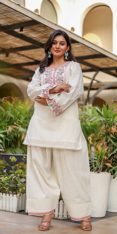 NSR 898 Off White Khadi Cotto Salwar Suit with Embroidery Work & Lace Work. Available at ₹1749 only. Delivery 4-6 Working Days. Shop now. | Jump Suits, Straight Suits, Casual Suits, Creative suits, Designer Suits, Palazzo Suits, Party Wear Suits, Patiala Suits, Salwar suit