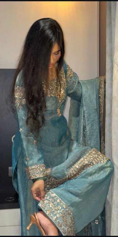 WW 1258 Sky Blue in Pure Zimmy Chu Silk Embroidery Work & Sequins Work Salwar Suit . Affordable Price ₹2099. Delivery 4-6 Working Days. Shop now. | Jump Suits, Straight Suits, Casual Suits, Creative suits, Designer Suits, Palazzo Suits, Party Wear Suits, Patiala Suits, Salwar suit