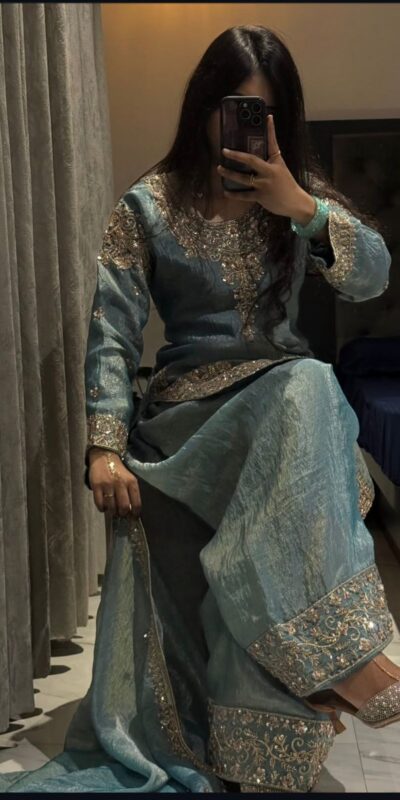 WW 1258 Sky Blue in Pure Zimmy Chu Silk Embroidery Work & Sequins Work Salwar Suit . Affordable Price ₹2099. Delivery 4-6 Working Days. Shop now. | Jump Suits, Straight Suits, Casual Suits, Creative suits, Designer Suits, Palazzo Suits, Party Wear Suits, Patiala Suits, Salwar suit