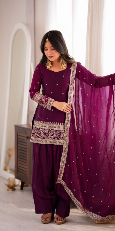 KB 310 Wine in Wine Fendy Silk Embroidery Work & Sequins Work Salwar Suit . Now at just ₹2049. Delivery 4-6 Working Days. Shop now. | Jump Suits, Straight Suits, Casual Suits, Creative suits, Designer Suits, Palazzo Suits, Party Wear Suits, Patiala Suits, Salwar suit