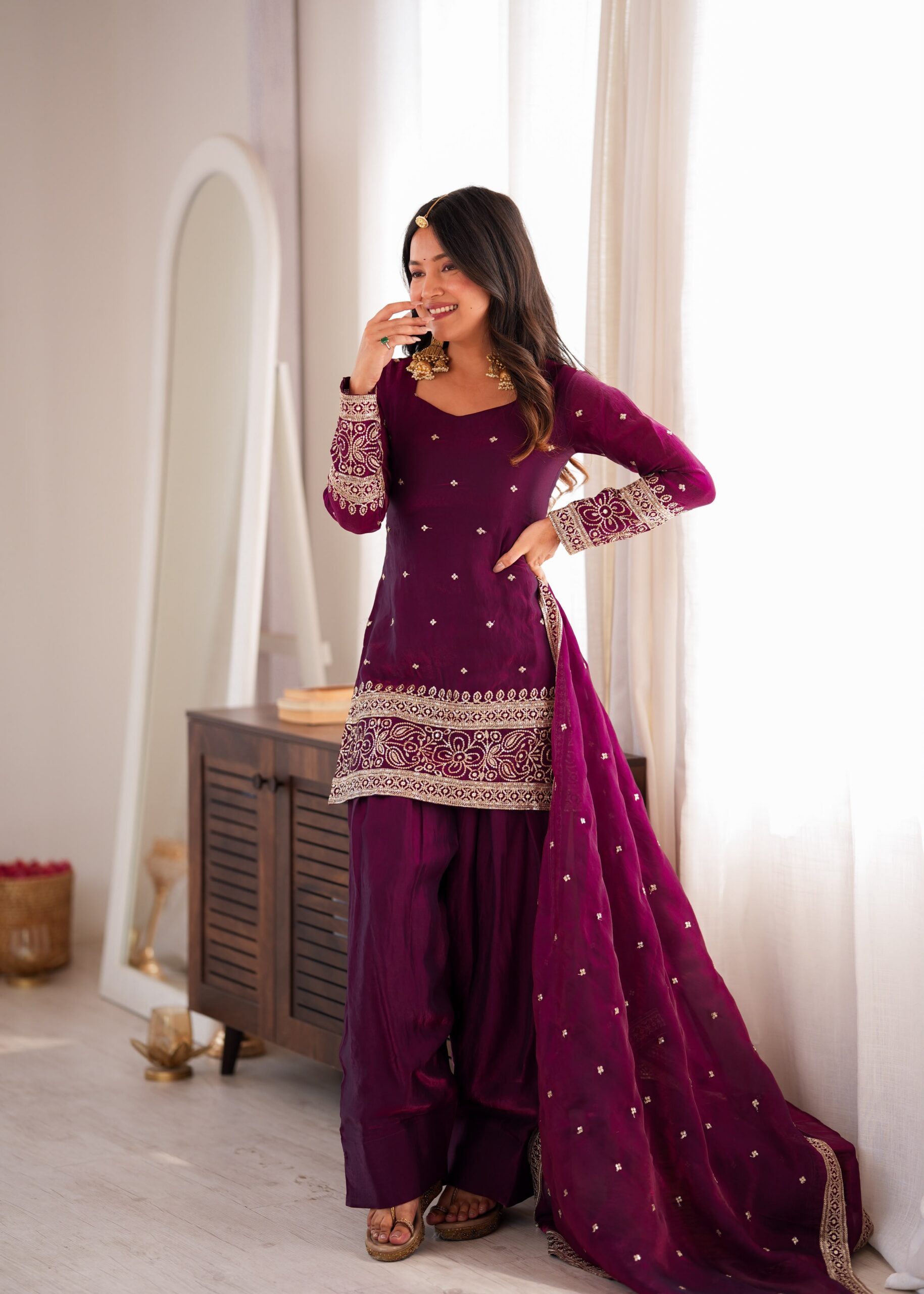 KB 310 Wine in Wine Fendy Silk Embroidery Work & Sequins Work Salwar Suit . Now at just ₹2049. Delivery 4-6 Working Days. Shop now. | Jump Suits, Straight Suits, Casual Suits, Creative suits, Designer Suits, Palazzo Suits, Party Wear Suits, Patiala Suits, Salwar suit