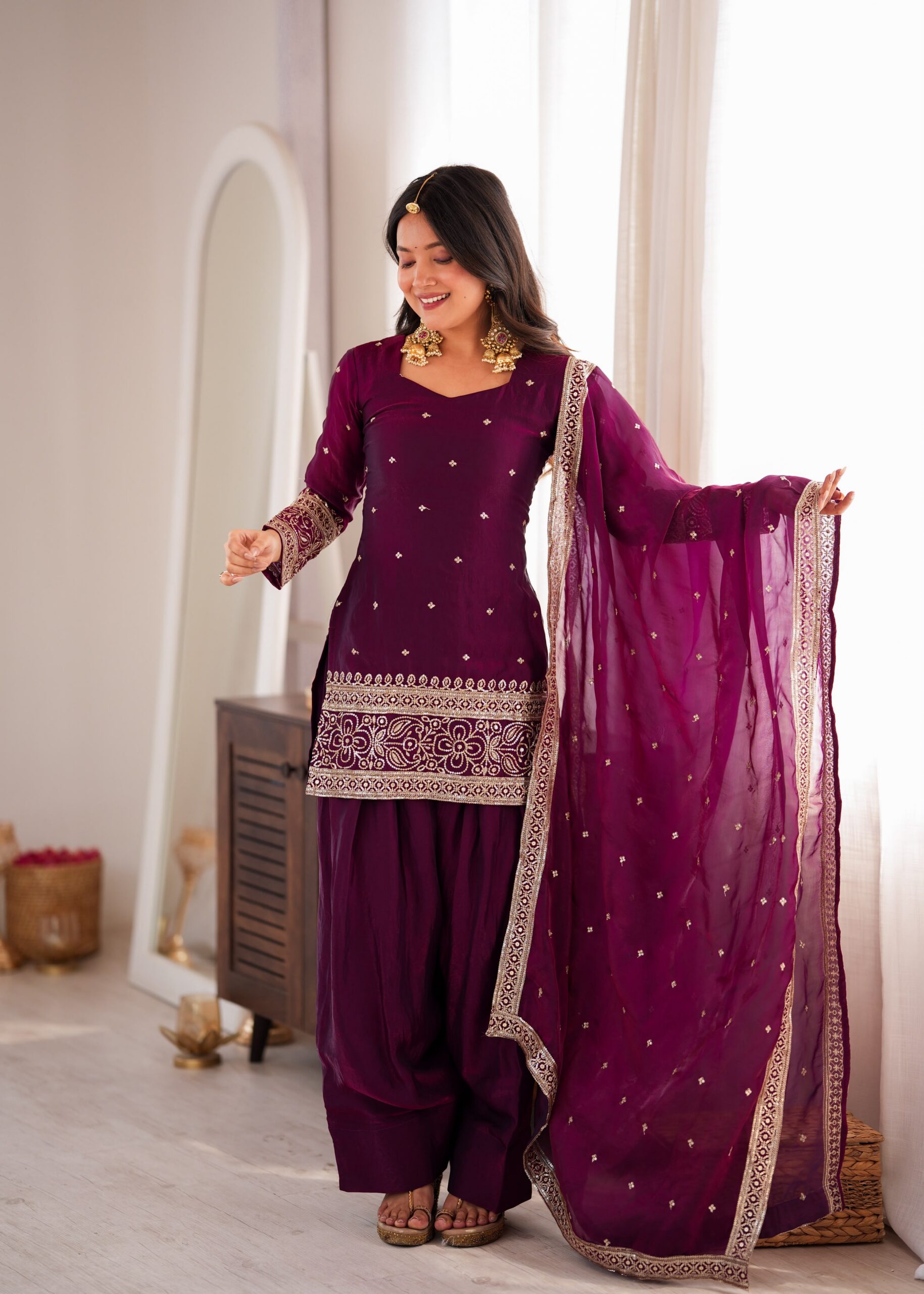 KB 310 Wine in Wine Fendy Silk Embroidery Work & Sequins Work Salwar Suit . Now at just ₹2049. Delivery 4-6 Working Days. Shop now. | Jump Suits, Straight Suits, Casual Suits, Creative suits, Designer Suits, Palazzo Suits, Party Wear Suits, Patiala Suits, Salwar suit