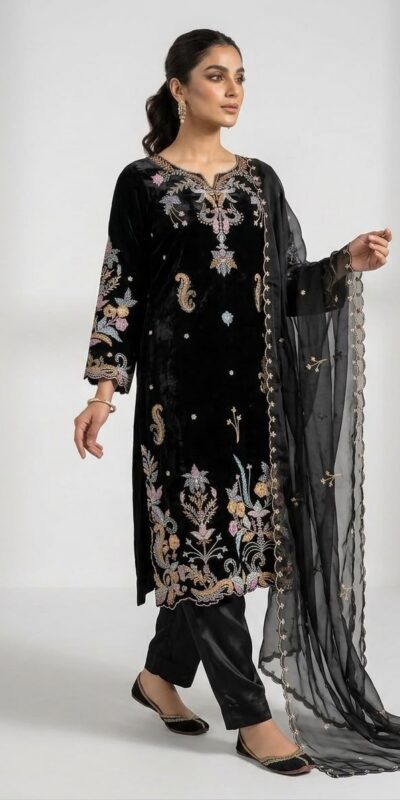LG 2124 Black Color Roman Silk Salwar Suit with Embroidery Work. Available at ₹2149 only. Delivery 4-6 Working Days. Shop now. | Jump Suits, Straight Suits, Casual Suits, Creative suits, Designer Suits, Palazzo Suits, Party Wear Suits, Patiala Suits, Salwar suit