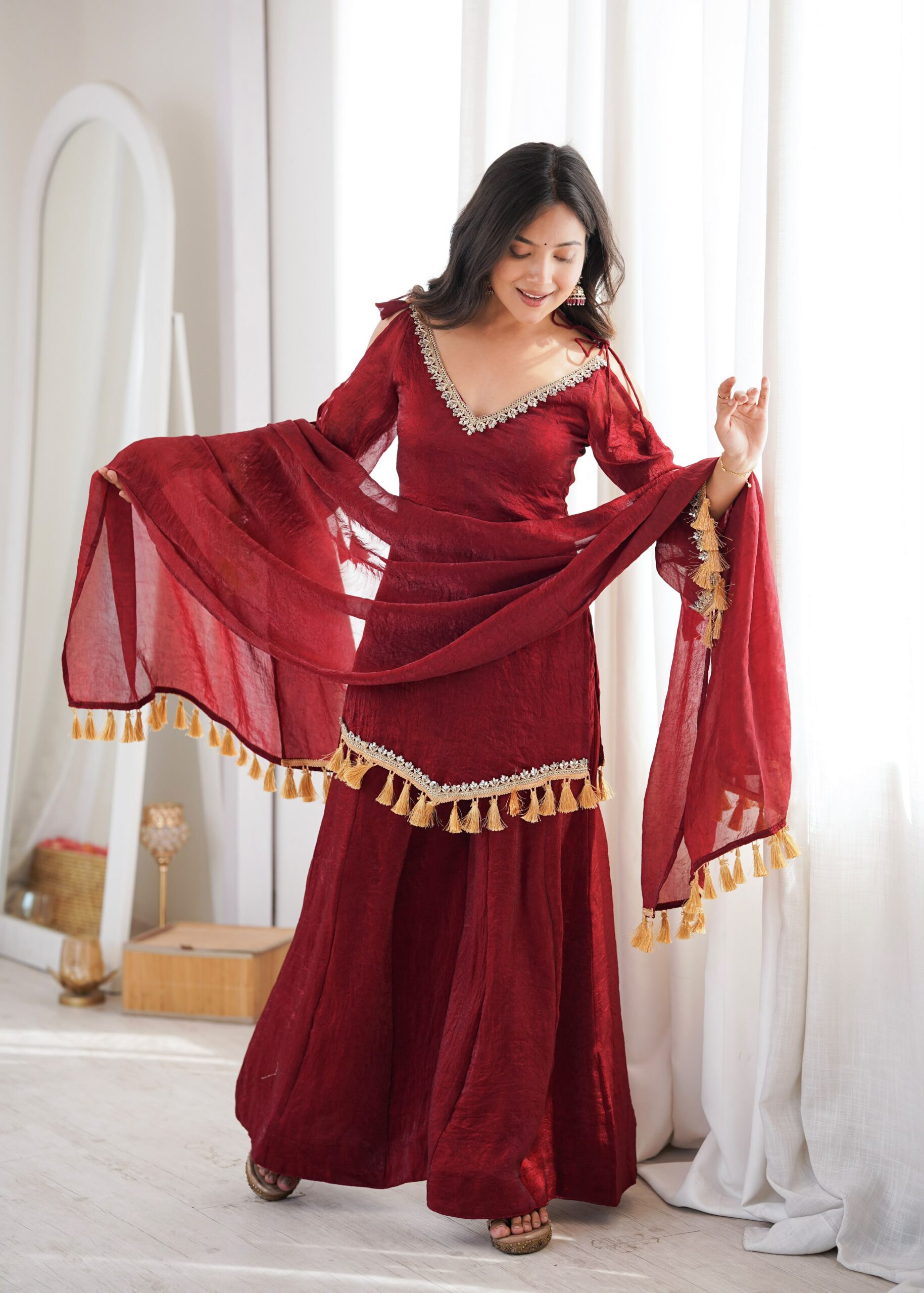 SRK 5357 Maroon Doremon Crush Salwar Suit Perfect for Wedding, Party, Traditional Day, Baisakhi, Karwa Chauth – . Exclusive Offer ₹2099. Delive | Jump Suits, Straight Suits, Casual Suits, Creative suits, Designer Suits, Palazzo Suits, Party Wear Suits, Patiala Suits, Salwar suit