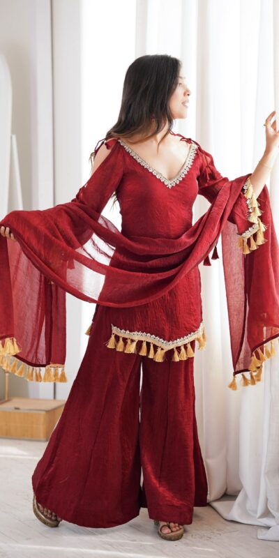 SRK 5357 Maroon Doremon Crush Salwar Suit Perfect for Wedding, Party, Traditional Day, Baisakhi, Karwa Chauth – . Exclusive Offer ₹2099. Delive | Jump Suits, Straight Suits, Casual Suits, Creative suits, Designer Suits, Palazzo Suits, Party Wear Suits, Patiala Suits, Salwar suit