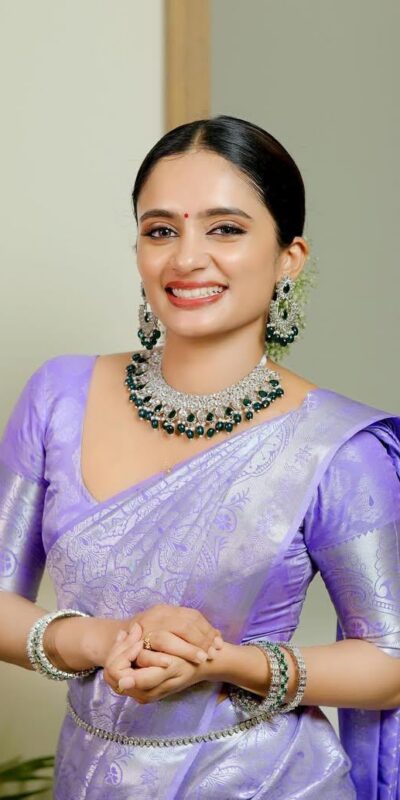 KPR 259 Lavender Soft Lichi Silk Saree with Lace Work & Lace Border. Introductory Price ₹1349. Delivery 4-6 Working Days. Shop now. | Bollywood Sarees, Creative Sarees, Designer Sarees, Embroidered Sarees, Ethnic Saree, Modern Digital sarees, Party Wear Sarees, Sarees