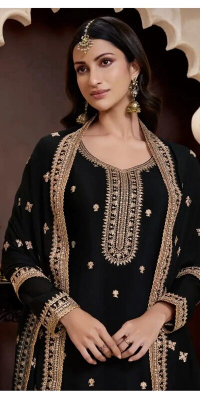 FC 71151 Black Chinon Salwar Suit Perfect for Wedding, Party, Lohri, Eid, Holi – . Affordable Price ₹2549. Delivery 4-6 Working Days. Shop now. | Jump Suits, Straight Suits, Casual Suits, Creative suits, Designer Suits, Palazzo Suits, Party Wear Suits, Patiala Suits, Salwar suit
