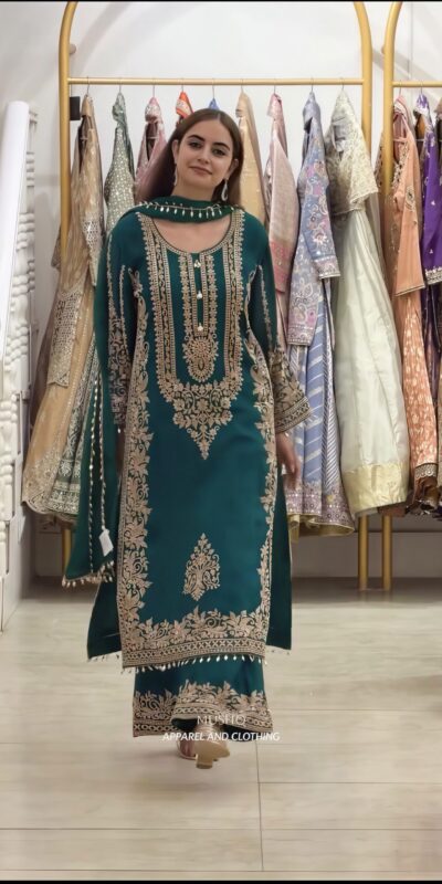 SR 1716 Teal Colour Faux Georgette Salwar Suit with Lace Work. Introductory Price ₹2449. Delivery 4-6 Working Days. Shop now. | Jump Suits, Straight Suits, Casual Suits, Creative suits, Designer Suits, Palazzo Suits, Party Wear Suits, Patiala Suits, Salwar suit