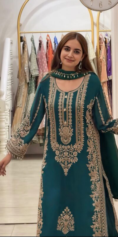 SR 1716 Teal Colour Faux Georgette Salwar Suit with Lace Work. Introductory Price ₹2449. Delivery 4-6 Working Days. Shop now. | Jump Suits, Straight Suits, Casual Suits, Creative suits, Designer Suits, Palazzo Suits, Party Wear Suits, Patiala Suits, Salwar suit