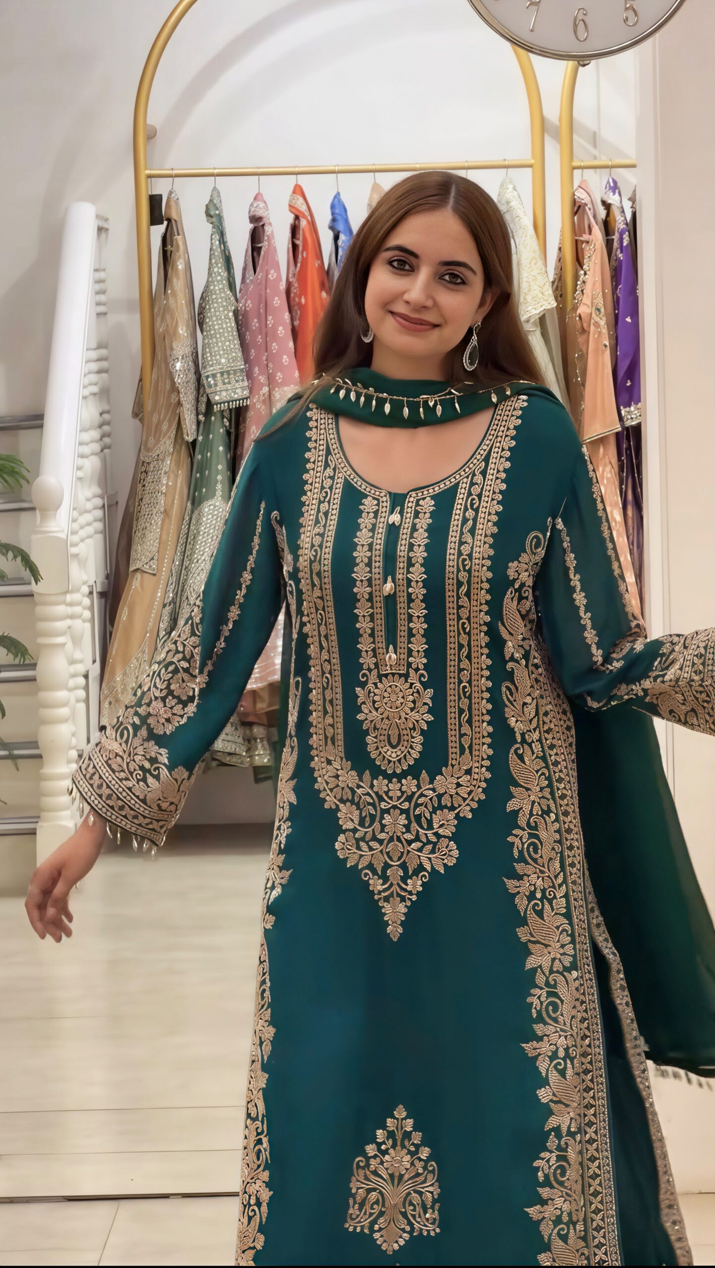 SR 1716 Teal Colour Faux Georgette Salwar Suit with Lace Work. Introductory Price ₹2449. Delivery 4-6 Working Days. Shop now. | Jump Suits, Straight Suits, Casual Suits, Creative suits, Designer Suits, Palazzo Suits, Party Wear Suits, Patiala Suits, Salwar suit