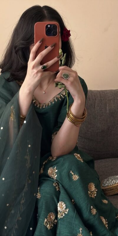 MF 535 Teal Green Aada Slab Silk Salwar Suit with Embroidery Work & Mirror Work. Festive Deal ₹2399. Delivery 4-6 Working Days. Shop now. | Jump Suits, Straight Suits, Casual Suits, Creative suits, Designer Suits, Palazzo Suits, Party Wear Suits, Patiala Suits, Salwar suit