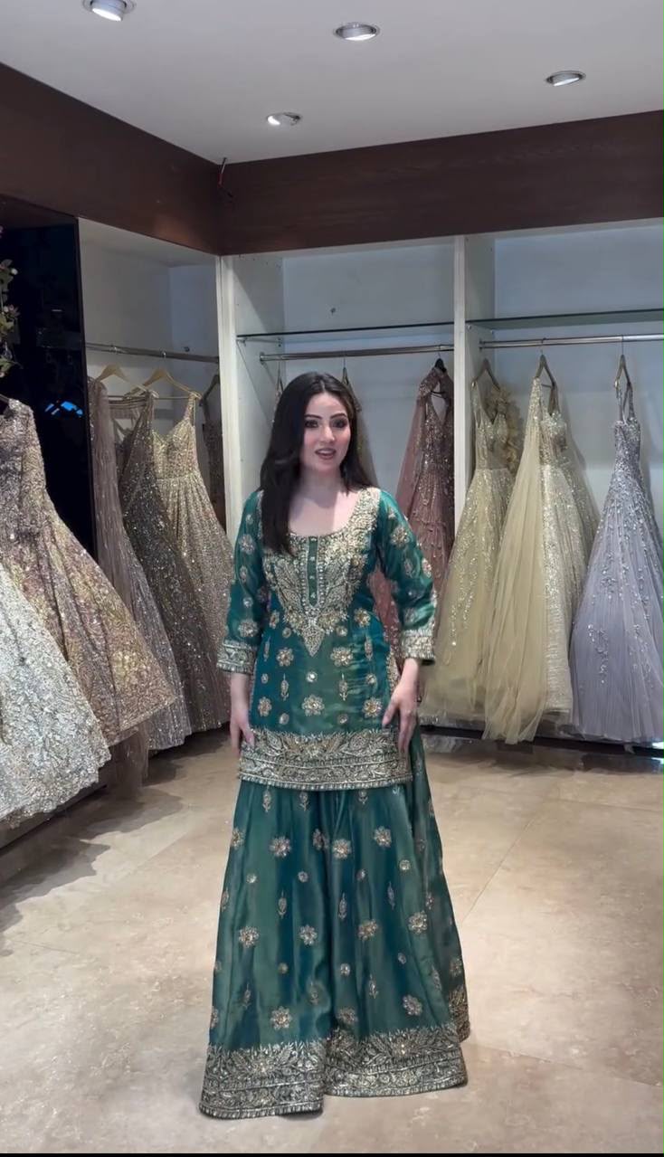 WW 1243 Teal NC Zimmy Silk Salwar Suit Perfect for Wedding, Party, Baby Shower, Festival Celebrations, Pongal – . Grab it for ₹2449. Delivery 4-6 Worki | Jump Suits, Straight Suits, Casual Suits, Creative suits, Designer Suits, Palazzo Suits, Party Wear Suits, Patiala Suits, Salwar suit