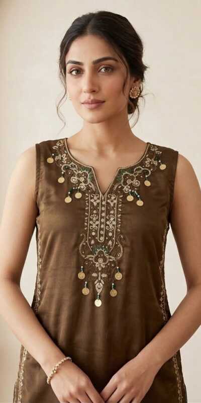 LG 2126 Brown Cos Moss Salwar Suit with Embroidery Work & Sequins Work. Affordable Price ₹2149. Delivery 4-6 Working Days. Shop now. | Jump Suits, Straight Suits, Casual Suits, Creative suits, Designer Suits, Palazzo Suits, Party Wear Suits, Patiala Suits, Salwar suit