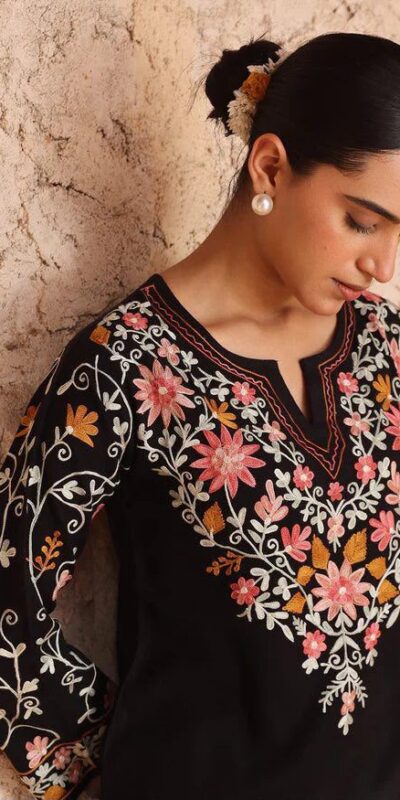 ND 5058 Black | Black Roman Silk Salwar Suit with Embroidery Work. Grab it for ₹2099. Delivery 4-6 Working Days. Shop now. | Jump Suits, Straight Suits, Casual Suits, Creative suits, Designer Suits, Palazzo Suits, Party Wear Suits, Patiala Suits, Salwar suit