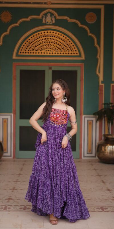 KA 1119 Purple Gown Perfect for Wedding, Party, Makar Sankranti, Festival Celebrations, Engagement –. Grab it for ₹1799. Delivery 4-6 Worki | Bollywood Gowns, Creative Gowns, Designer Gowns, Embroidered Gowns, Gowns, Party Wear Gowns