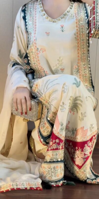 LG 2141 White Star Silk Salwar Suit with Embroidery Work & Sequins Work. Festive Deal ₹2999. Delivery 4-6 Working Days. Shop now. | Jump Suits, Straight Suits, Casual Suits, Creative suits, Designer Suits, Palazzo Suits, Party Wear Suits, Patiala Suits, Salwar suit