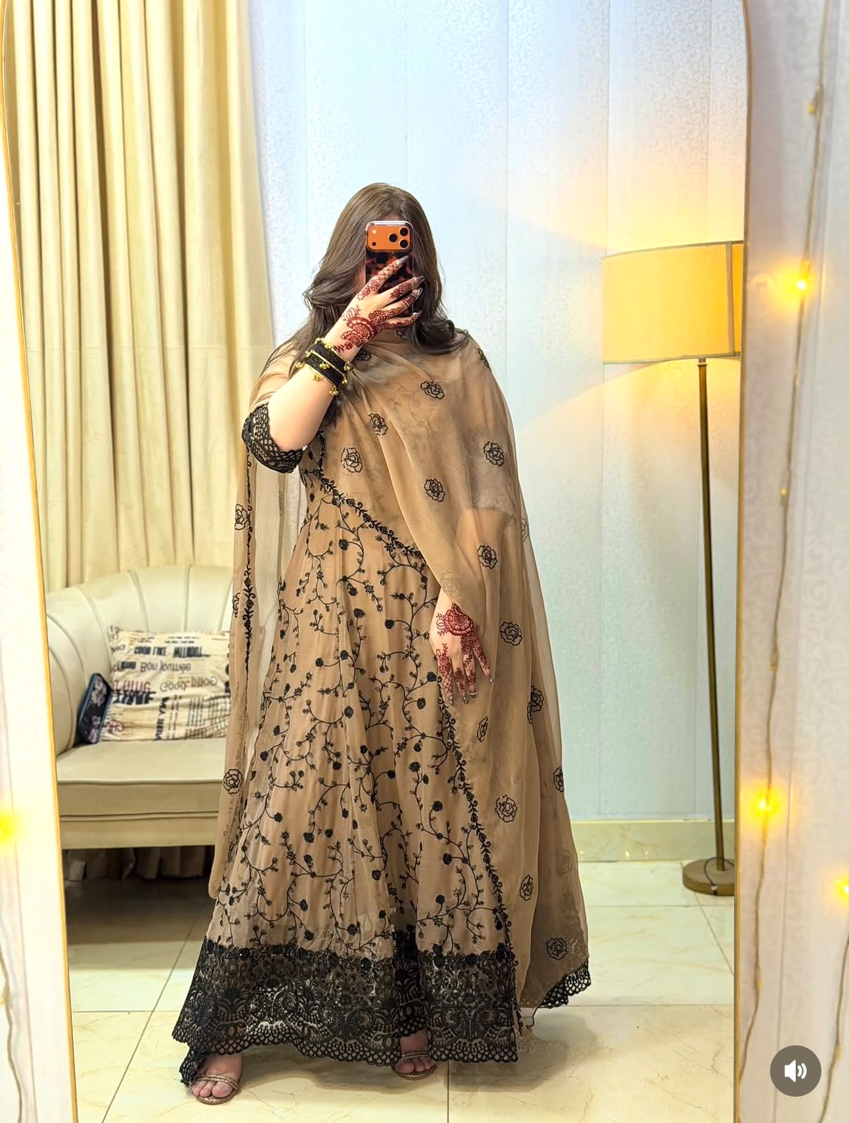 WW 1277 Cream Fox Perfect for Wedding, Party, Durga Puja, Diwali, Anniversary Georgette Gown. Now at just ₹2399. Delivery 4-6 Working Days. Shop now. | Bollywood Gowns, Creative Gowns, Designer Gowns, Embroidered Gowns, Gowns, Party Wear Gowns
