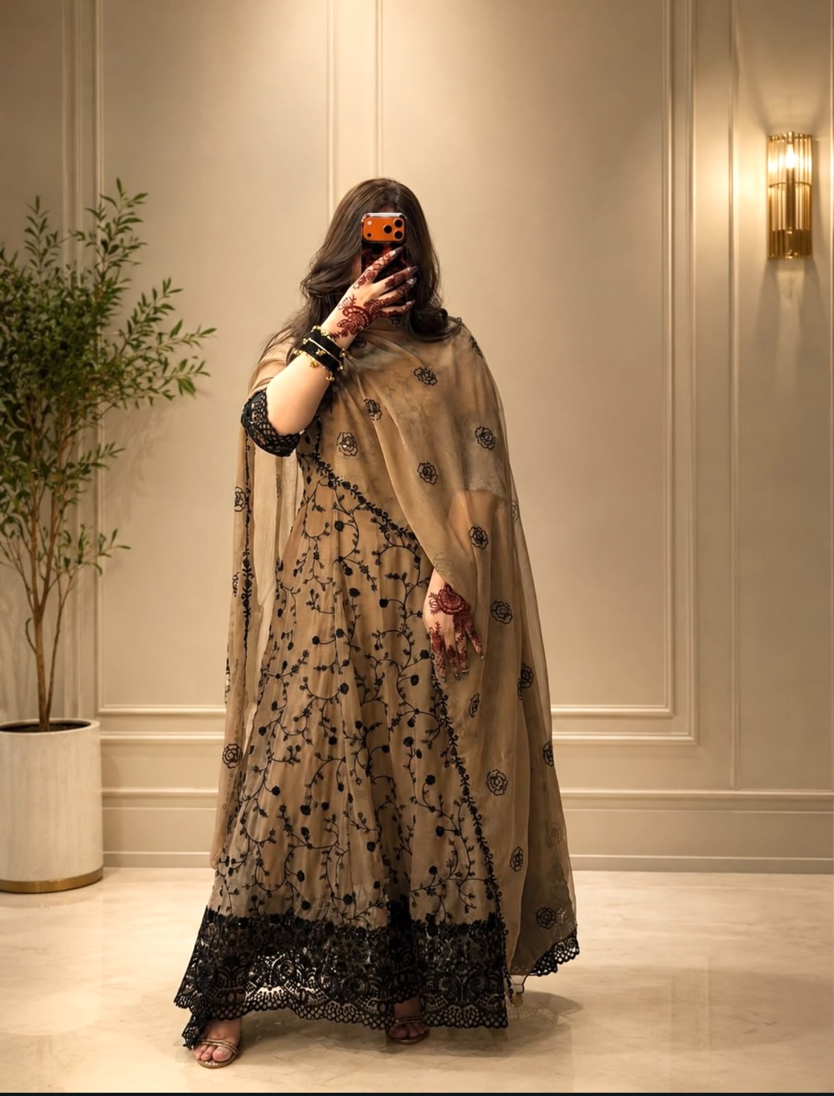 WW 1277 Cream Fox Perfect for Wedding, Party, Durga Puja, Diwali, Anniversary Georgette Gown. Now at just ₹2399. Delivery 4-6 Working Days. Shop now. | Bollywood Gowns, Creative Gowns, Designer Gowns, Embroidered Gowns, Gowns, Party Wear Gowns