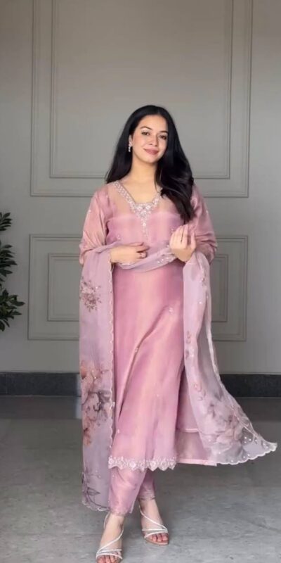 DB 006 Pink Pure Natural Crep Salwar Suit with Moti Work & Embroidery Work. Affordable Price ₹2199. Delivery 4-6 Working Days. Shop now. | Jump Suits, Straight Suits, Casual Suits, Creative suits, Designer Suits, Palazzo Suits, Party Wear Suits, Patiala Suits, Salwar suit