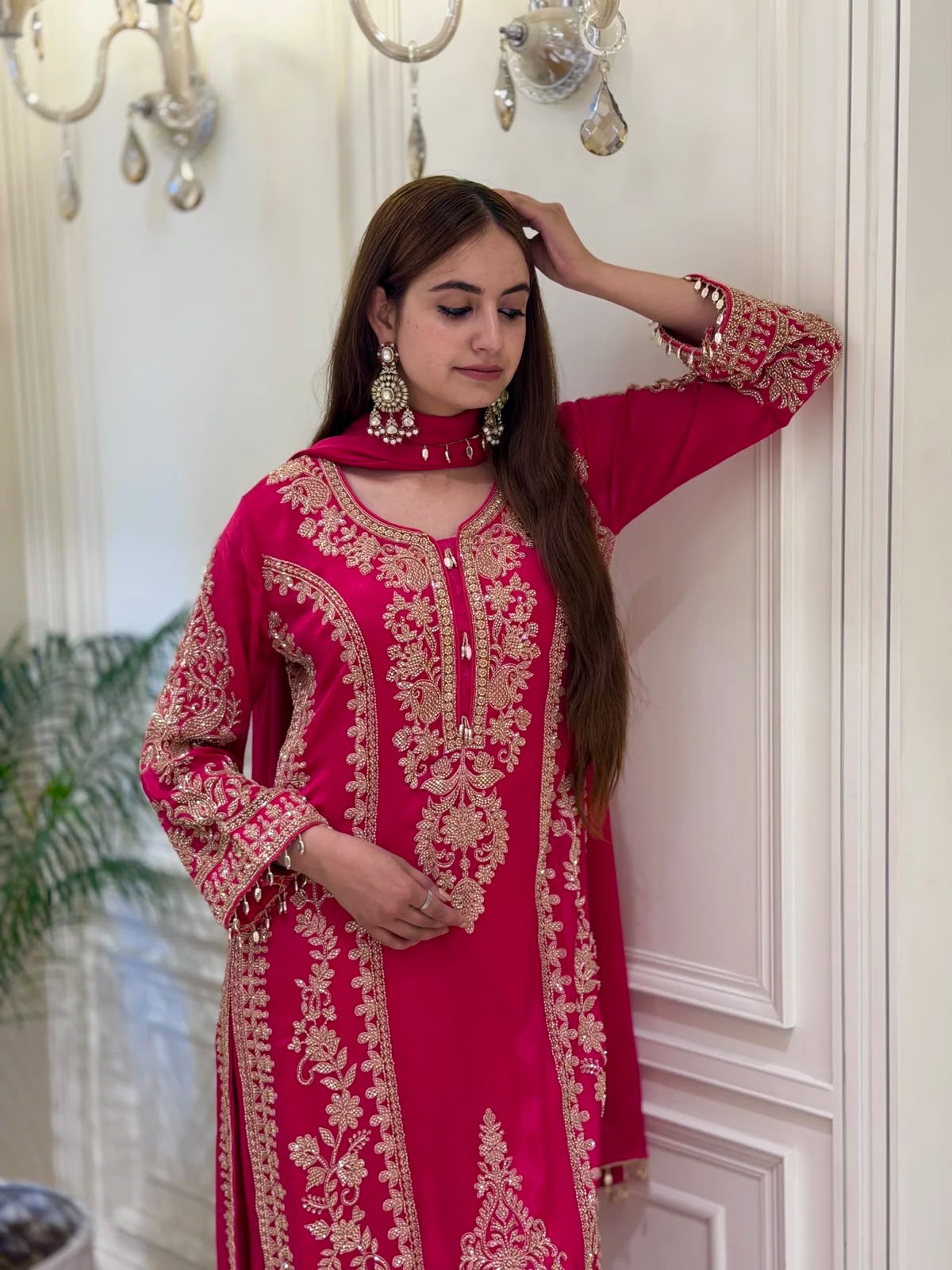 SRK 5365 Red Faux Georgette Salwar Suit erfect for Wedding, Party, Mehendi, Pongal, Reception – . Available at ₹2449 only. Delivery 4-6 Working Days | Jump Suits, Straight Suits, Casual Suits, Creative suits, Designer Suits, Palazzo Suits, Party Wear Suits, Patiala Suits, Salwar suit