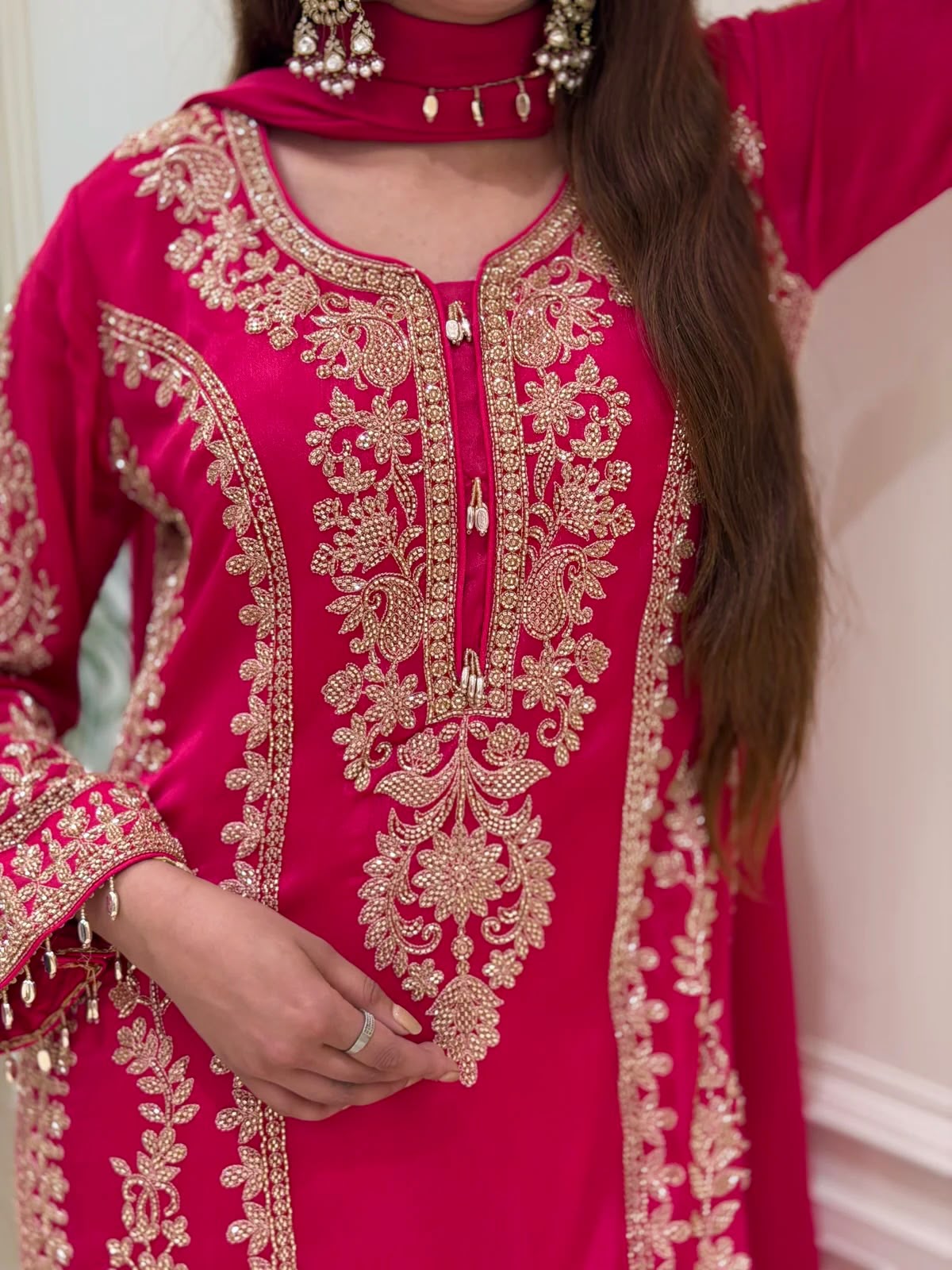 SRK 5365 Red Faux Georgette Salwar Suit erfect for Wedding, Party, Mehendi, Pongal, Reception – . Available at ₹2449 only. Delivery 4-6 Working Days | Jump Suits, Straight Suits, Casual Suits, Creative suits, Designer Suits, Palazzo Suits, Party Wear Suits, Patiala Suits, Salwar suit