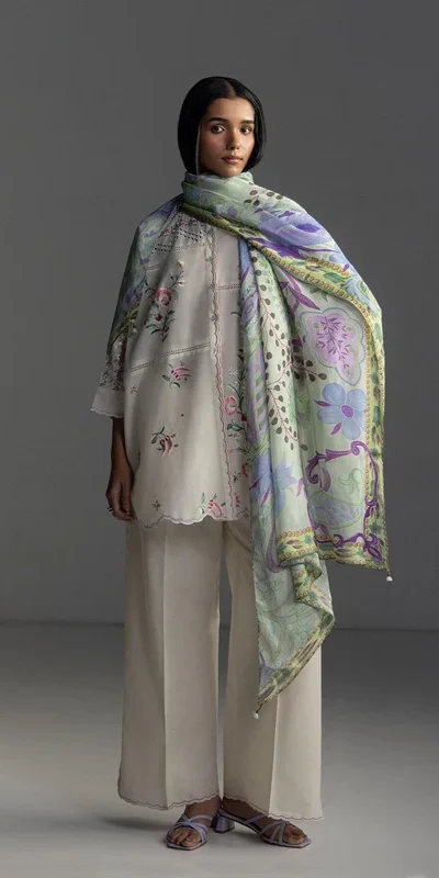 FC 1228 Cream Cambric Cotton Salwar Suit with Digital Print & Embroidery Work. Festive Deal ₹2499. Delivery 4-6 Working Days. Shop now. | Jump Suits, Straight Suits, Casual Suits, Creative suits, Designer Suits, Palazzo Suits, Party Wear Suits, Patiala Suits, Salwar suit
