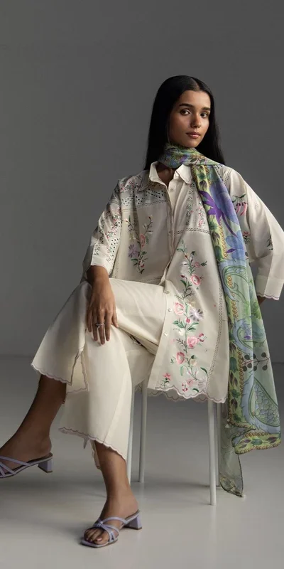 FC 1228 Cream Cambric Cotton Salwar Suit with Digital Print & Embroidery Work. Festive Deal ₹2499. Delivery 4-6 Working Days. Shop now. | Jump Suits, Straight Suits, Casual Suits, Creative suits, Designer Suits, Palazzo Suits, Party Wear Suits, Patiala Suits, Salwar suit
