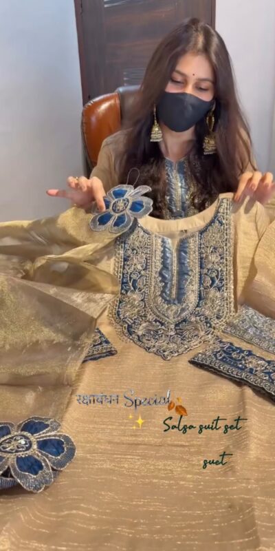 JF 055 Cream in Salsa Silk Embroidery Work & Sequins Work Salwar Suit . Get it for ₹2499. Delivery 4-6 Working Days. Shop now. | Jump Suits, Straight Suits, Casual Suits, Creative suits, Designer Suits, Palazzo Suits, Party Wear Suits, Patiala Suits, Salwar suit