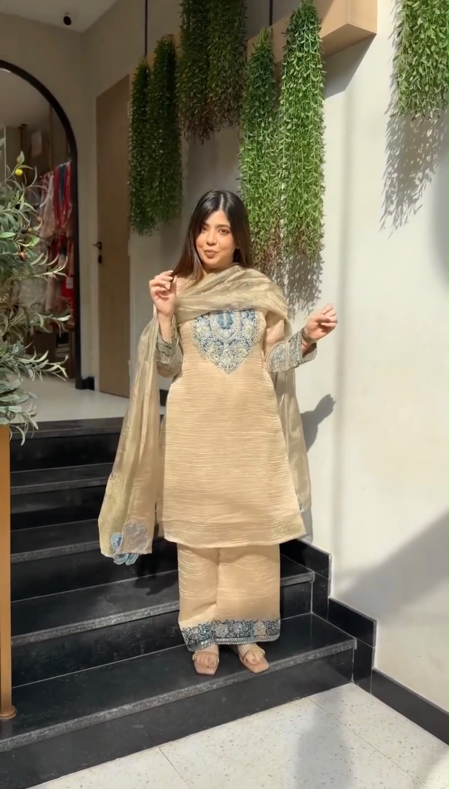 JF 055 Cream in Salsa Silk Embroidery Work & Sequins Work Salwar Suit . Get it for ₹2499. Delivery 4-6 Working Days. Shop now. | Jump Suits, Straight Suits, Casual Suits, Creative suits, Designer Suits, Palazzo Suits, Party Wear Suits, Patiala Suits, Salwar suit