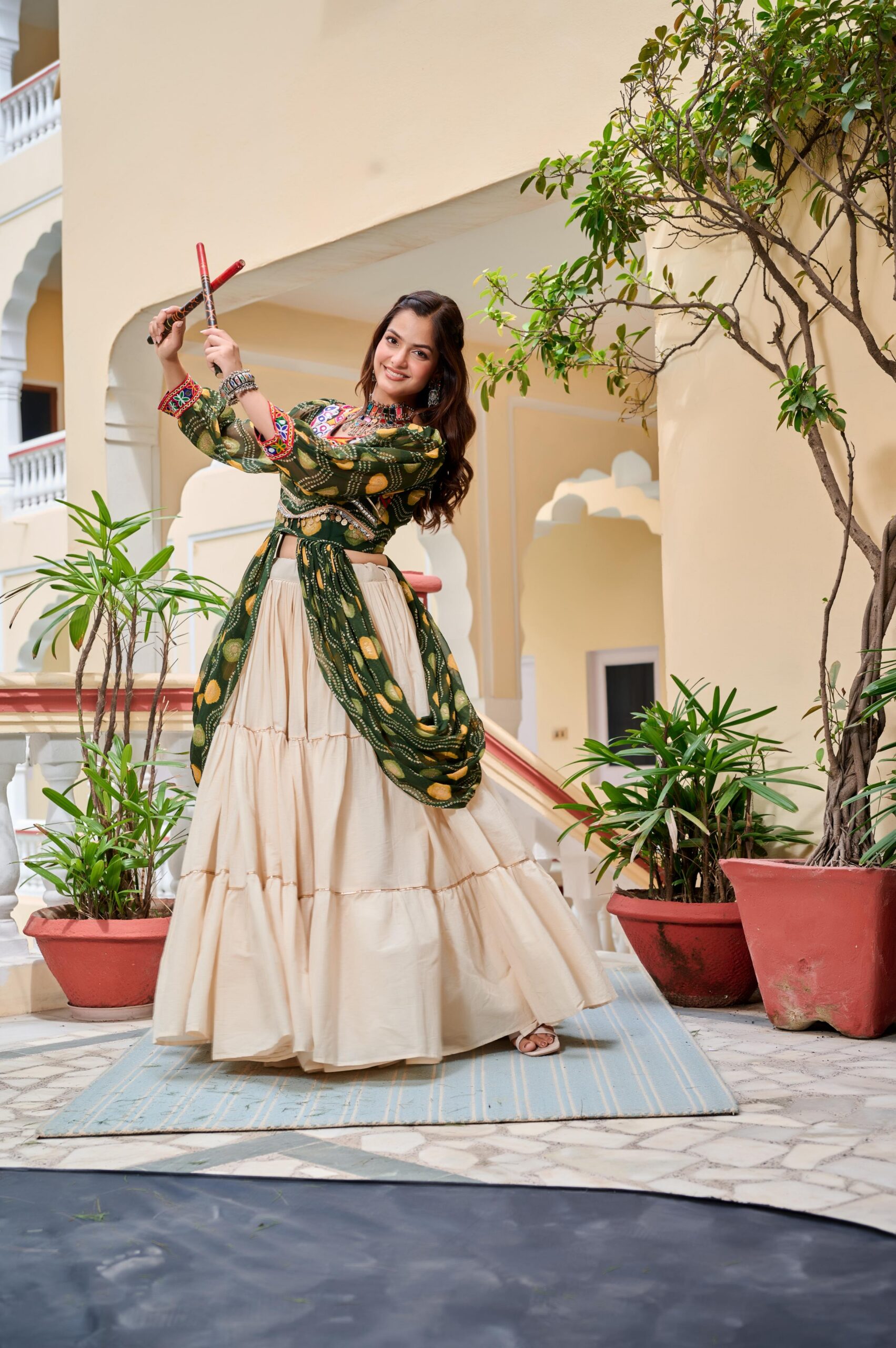 Ram 131 Green in Pure Cotton Mirror Work & Gamthi Work Lehenga Choli . Exclusive Offer ₹2949. Delivery 4-6 Working Days. Shop now. | Bollywood Lehenga, Creative Lehenga, Designer Lehenga, Embroidered Lehenga, Lehenga, Party Wear Lehenga