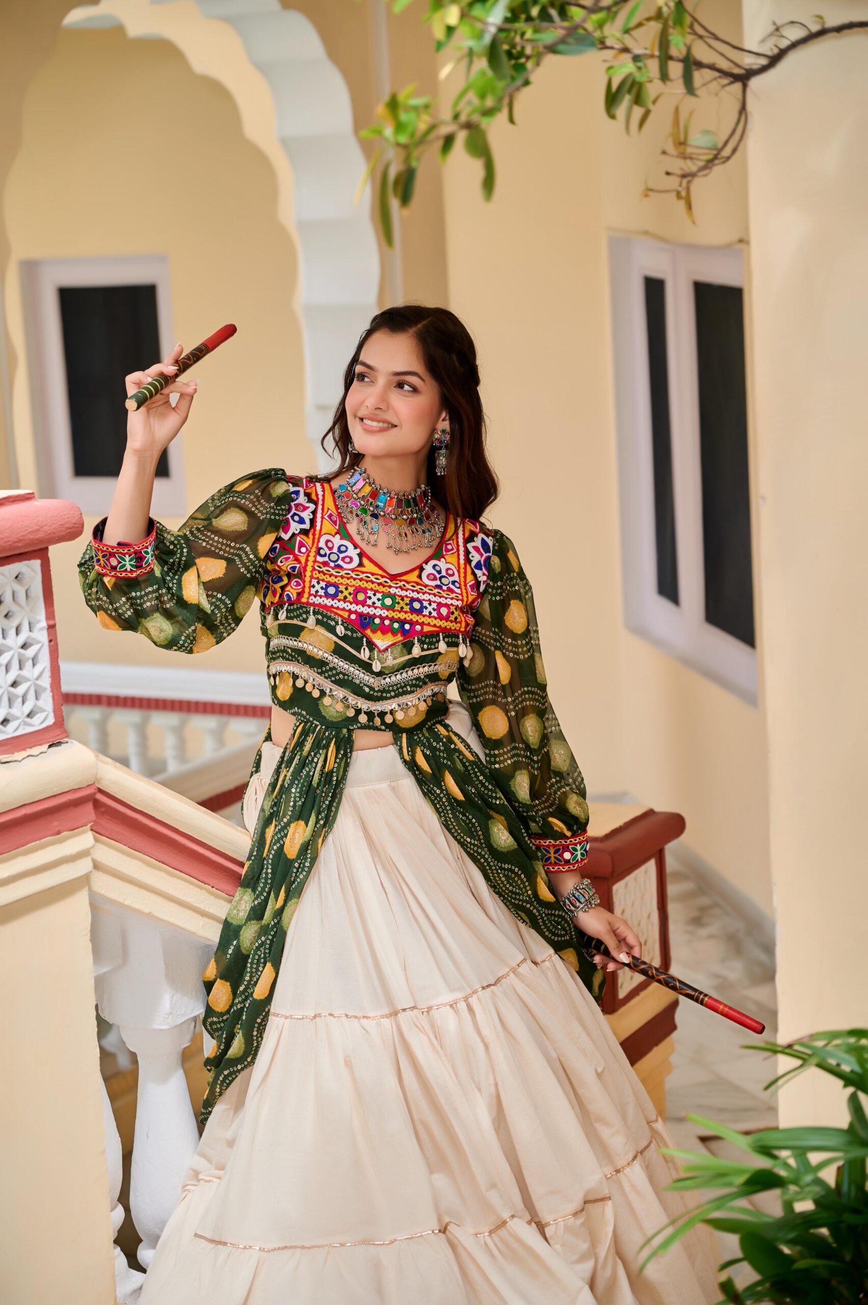 Ram 131 Green in Pure Cotton Mirror Work & Gamthi Work Lehenga Choli . Exclusive Offer ₹2949. Delivery 4-6 Working Days. Shop now. | Bollywood Lehenga, Creative Lehenga, Designer Lehenga, Embroidered Lehenga, Lehenga, Party Wear Lehenga
