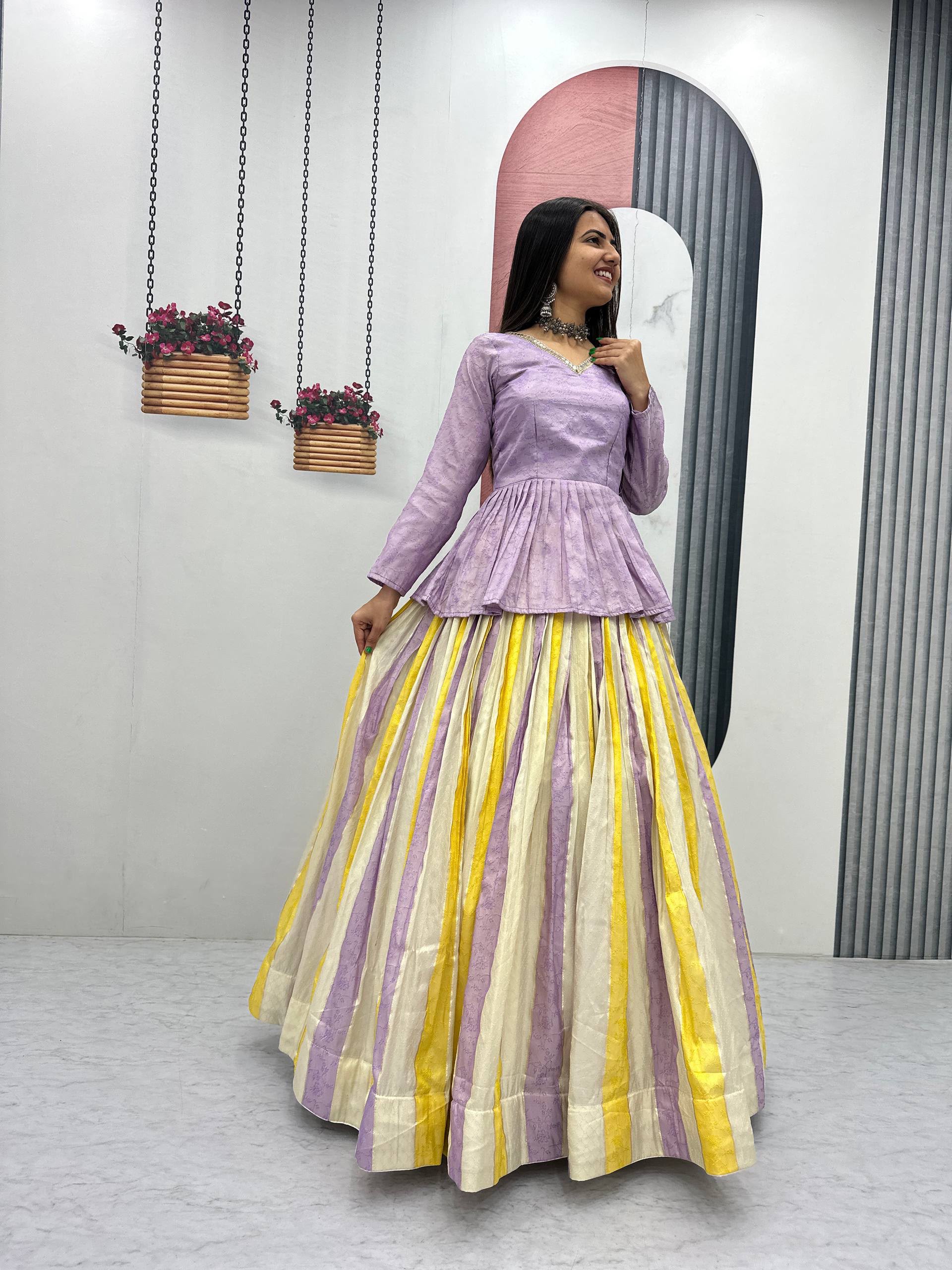 PC 573 Lavender in Jacquard Silk Designer Work Lehenga Choli . Introductory Price ₹2249. Delivery 4-6 Working Days. Shop now. | Bollywood Lehenga, Creative Lehenga, Designer Lehenga, Embroidered Lehenga, Lehenga, Party Wear Lehenga