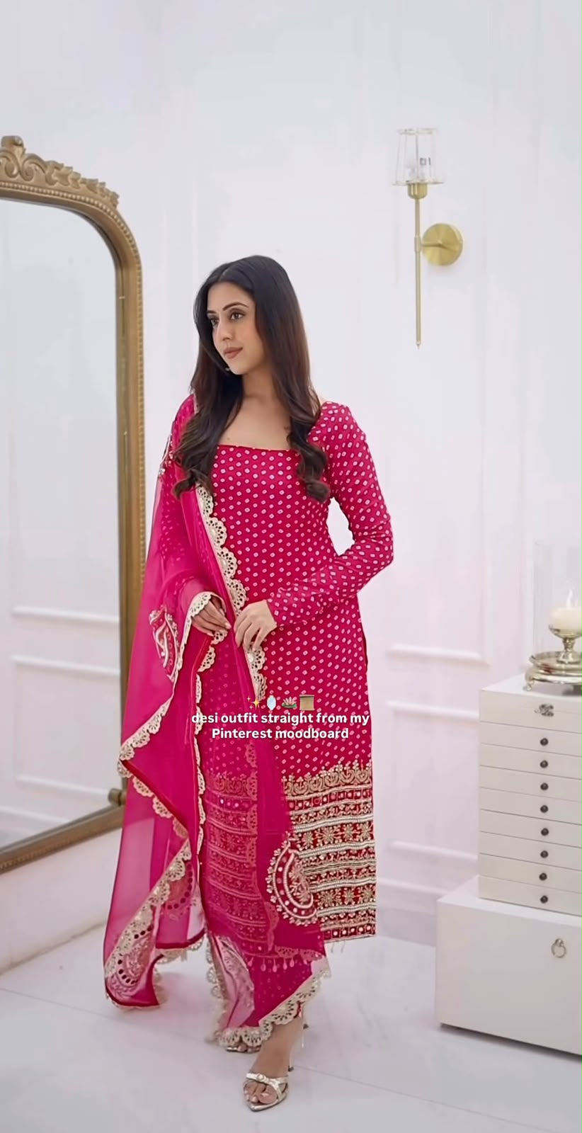 NSR 912 Pink Faux Georgette Salwar Suit with Mirror Work & Embroidery Work. Get it for ₹2349. Delivery 4-6 Working Days. Shop now. | Jump Suits, Straight Suits, Casual Suits, Creative suits, Designer Suits, Palazzo Suits, Party Wear Suits, Patiala Suits, Salwar suit