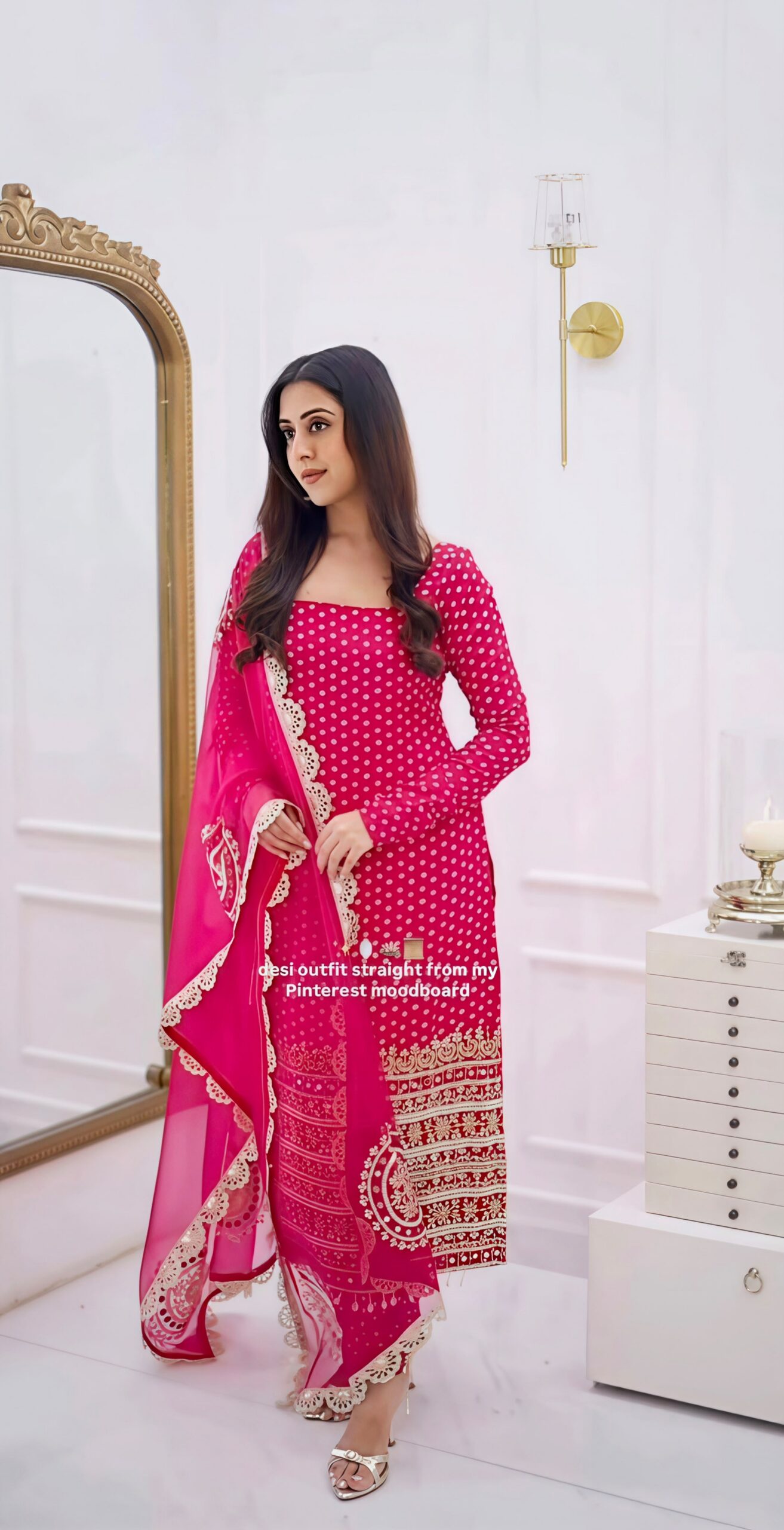 NSR 912 Pink Faux Georgette Salwar Suit with Mirror Work & Embroidery Work. Get it for ₹2349. Delivery 4-6 Working Days. Shop now. | Jump Suits, Straight Suits, Casual Suits, Creative suits, Designer Suits, Palazzo Suits, Party Wear Suits, Patiala Suits, Salwar suit