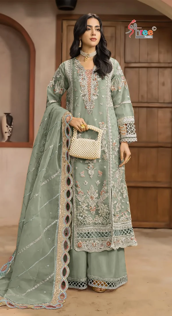 FC 1232 Pista| Chiffon Salwar Suit with Embroidery Work & Sequins Work. Introductory Price ₹2649. Delivery 4-6 Working Days. Shop now. | Jump Suits, Straight Suits, Casual Suits, Creative suits, Designer Suits, Palazzo Suits, Party Wear Suits, Patiala Suits, Salwar suit