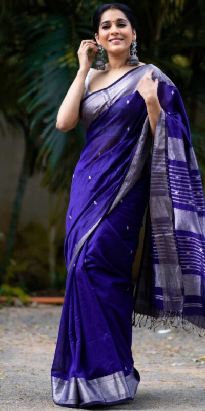 KP 5091 Royal Blue Soft Lichi Silk Saree with Lace Work & Lace Border. Introductory Price ₹1349. Delivery 4-6 Working Days. Shop now. | Bollywood Sarees, Creative Sarees, Designer Sarees, Embroidered Sarees, Ethnic Saree, Modern Digital sarees, Party Wear Sarees, Sarees