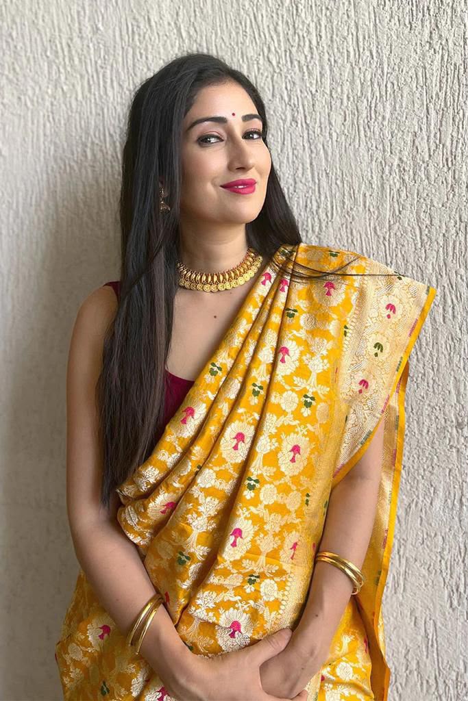 KP 6080 Yellow Soft Lichi Silk Saree with Lace Work & Lace Border. Introductory Price ₹1649. Delivery 4-6 Working Days. Shop now. | Bollywood Sarees, Creative Sarees, Designer Sarees, Embroidered Sarees, Ethnic Saree, Modern Digital sarees, Party Wear Sarees, Sarees
