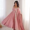 ZF 5026  Pink Colour Roman Silk Salwar Suit with Embroidery Work. Best Price ₹2399. Delivery 4-6 Working Days. Online Shop now. | Anarkali Suits, Bollywood Anarkali, Creative-Anarkali, Designer Anarkali, Embroidered Anarkali, Party Wear Anarkali
