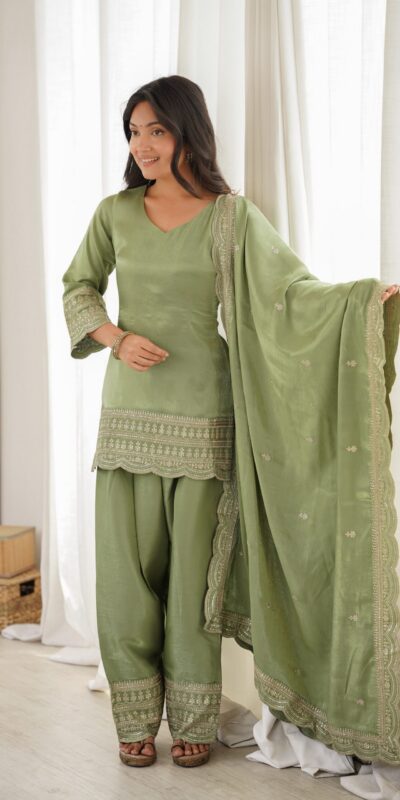 KB 304 Pista in Glass Roman Silk. Sequins Work & Embroidery Work Salwar Suit Festive Deal ₹1999. Delivery 4-6 Working Days. Shop now. | Jump Suits, Straight Suits, Casual Suits, Creative suits, Designer Suits, Palazzo Suits, Party Wear Suits, Patiala Suits, Salwar suit