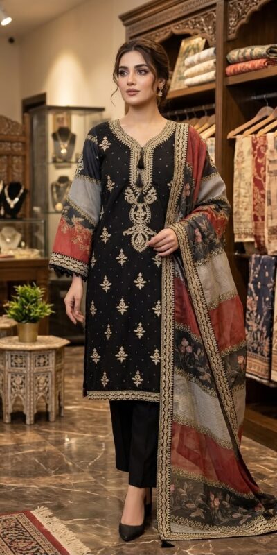 LG 2134 Black Mul Chanderi Salwar Suit with Embroidery Work & Sequins Work. Festive Deal ₹2399. Delivery 4-6 Working Days. Shop nowp | Jump Suits, Straight Suits, Casual Suits, Creative suits, Designer Suits, Palazzo Suits, Party Wear Suits, Patiala Suits, Salwar suit