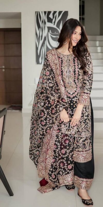 KF 1666 Black Faux Georgette Salwar Suit with Mirror Work & Embroidery Work. Get it for ₹2999. Delivery 4-6 Working Days. Shop now. | Jump Suits, Straight Suits, Casual Suits, Creative suits, Designer Suits, Palazzo Suits, Party Wear Suits, Patiala Suits, Salwar suit